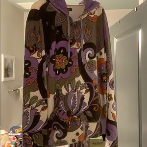 Multi color lucky brand zip hoodie